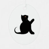 猫ことわざこんにちは メタルオーナメント (正面)