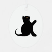 猫ことわざこんにちは メタルオーナメント (裏面)