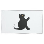 猫ことわざこんにちは 枕カバー (正面左)