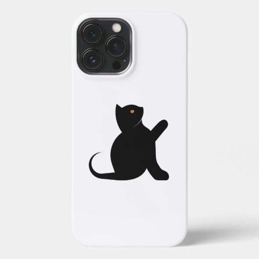 猫ことわざこんにちは iPhoneケース (裏面)