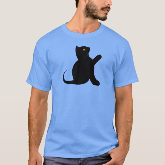 猫ことわざこんにちは Tシャツ (正面)