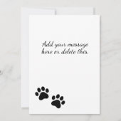 猫ことわざハイハローカスタム文字フラット カード (裏面)