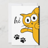 猫ことわざハイハローフラット カード (正面)
