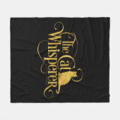 猫ささやき フリースブランケット (正面(横))