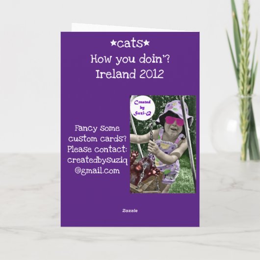 猫さやん カード (裏面)