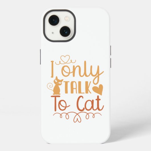 猫しか話さない iPhoneケース (裏面)