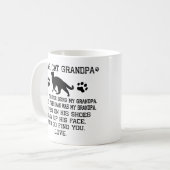 猫じ親愛いちゃん写真集と猫の名前 コーヒーマグカップ (正面左)