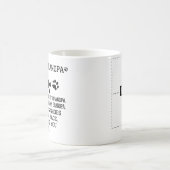 猫じ親愛いちゃん写真集と猫の名前 コーヒーマグカップ (中央)