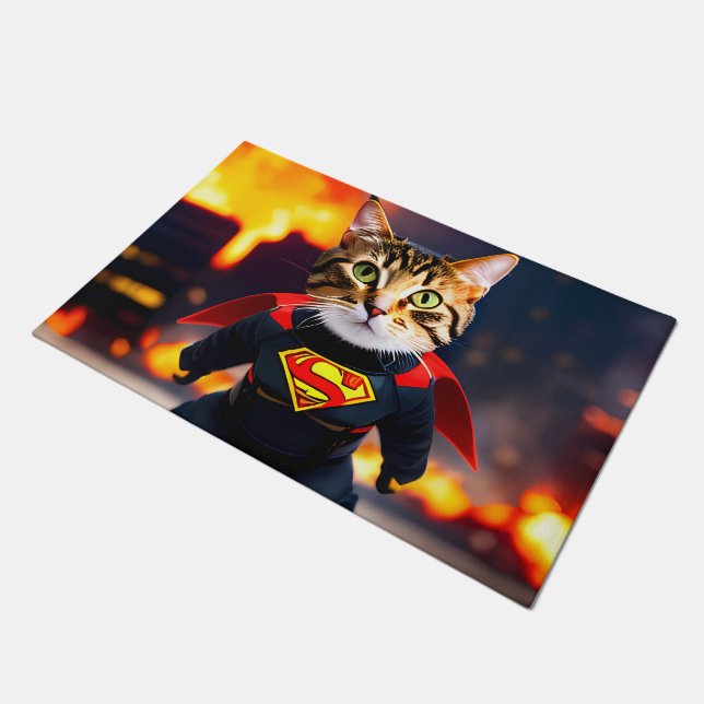 猫すごい ドアマット (アングル)