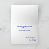 猫たちから来た父の幸せな日 カード (内部)