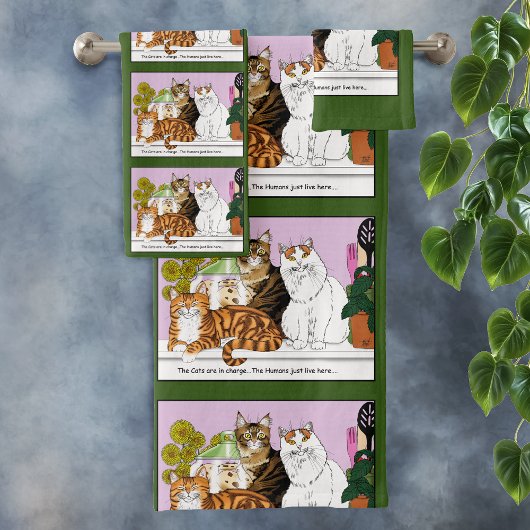 猫たちが担当している バスタオルセット