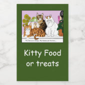 猫たちが担当している フードラベル (シングルラベル)