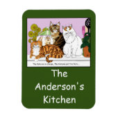 猫たちが担当している マグネット (縦)