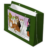 猫たちが担当している ラージペーパーバッグ (正面アングル)