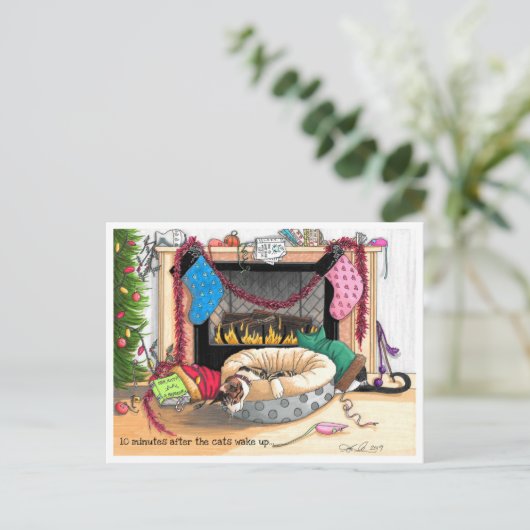 猫たちが目を覚ますから10分 ポストカード (スタンド正面)