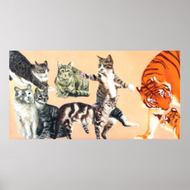 猫たちが遊びに行く ポスター