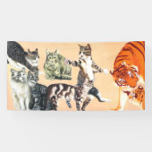 猫たちが遊びに行く 横断幕 (横)