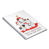 猫たちのクリスマス、幸せに ノートブック (右側)