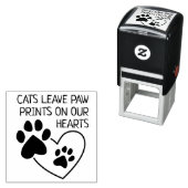 猫たちは私たちの心に足跡を残す セルフインキングスタンプ (インサイチュ)