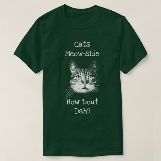 猫たちニャーサイド Tシャツ (デザイン正面)