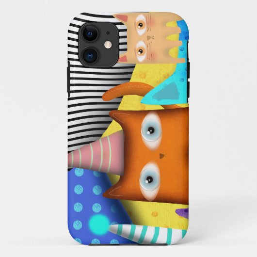 猫たちルピデテキーラ Case-Mate iPhoneケース (裏面)