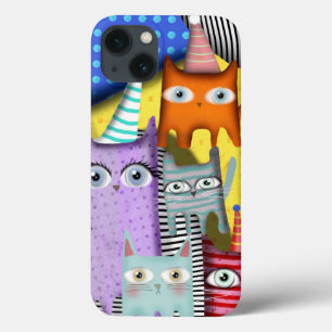 猫たちルピデテキーラ iPhone 13ケース