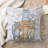 猫たち素晴らし クッション (ブランケット)