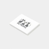 猫たち、うん、人は無理 ポストイット (アングル)