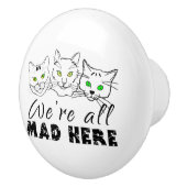 猫たち – みんな不機嫌 セラミックノブ (右)