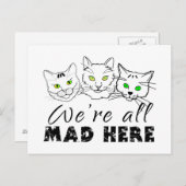 猫たち – みんな不機嫌 ポストカード (正面/裏面)