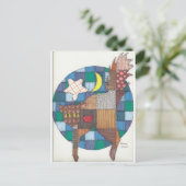 猫たち – キルティング ポストカード (スタンド正面)