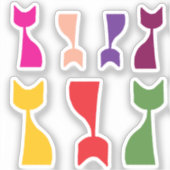 猫たち シール (正面)