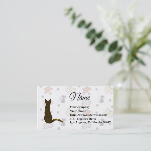 猫たっぷり2 名刺 (スタンド正面)