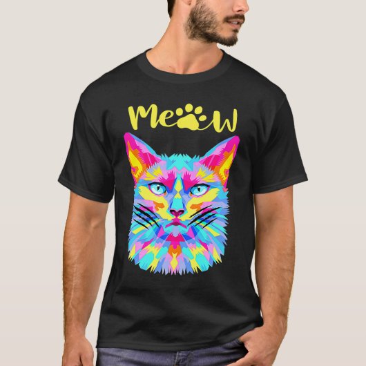 猫だけのための猫の引用 Tシャツ (正面)