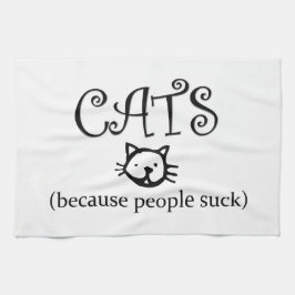 猫だって吸 キッチンタオル