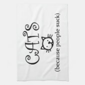 猫だって吸 キッチンタオル (縦)