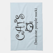 猫だって吸 キッチンタオル (縦)