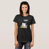猫だって落ち着いて Tシャツ (正面フル)