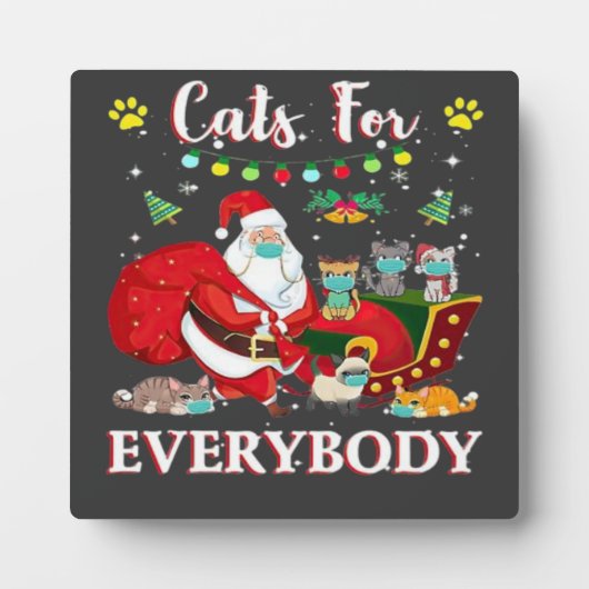 猫だらけのクリスマス フォトプラーク (正面)