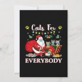 猫だらけのクリスマス 招待状 (裏面)