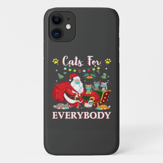 猫だらけのクリスマス Case-Mate iPhoneケース (裏面)