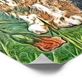 猫ちゃんとケシ ポスター (角)