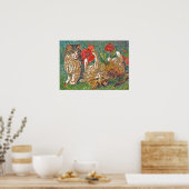 猫ちゃんとケシ ポスター (キッチン)