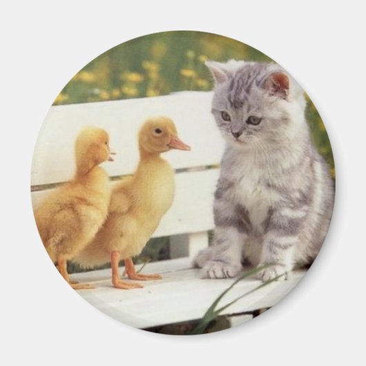 猫ちゃんとチックス マグネット (正面)