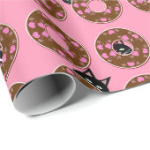 猫ちゃんとドーナッツブラックキャッツノベルティ ラッピングペーパー (ロールコーナー)