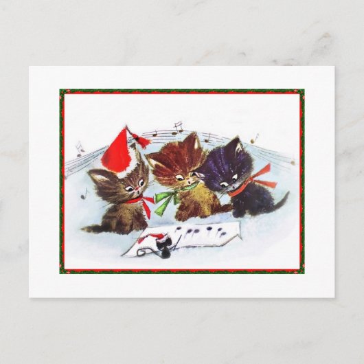 猫ちゃんとマエストロマウス ポストカード (正面)