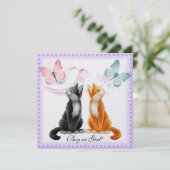 猫ちゃんと蝶ジェンダーがInvitaパーティーを明らかにする 招待状 (スタンド正面)