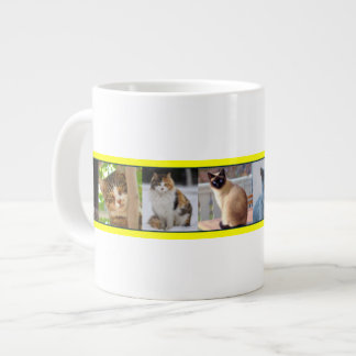 猫ちゃんどこでも ジャンボコーヒーマグカップ