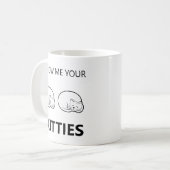 猫ちゃんの表示おもしろい コーヒーマグカップ (正面左)