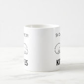 猫ちゃんの表示おもしろい コーヒーマグカップ (中央)